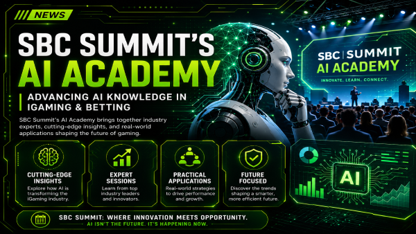 SBC Summit AI Academy promotional artwork for the 2026 Lisbon edition